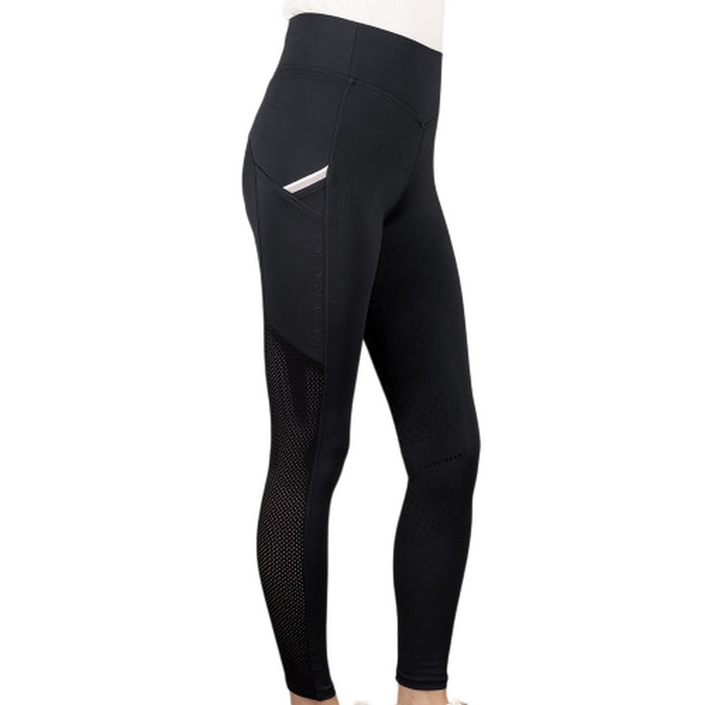 Black - Front - Coldstream Childrens-Kids Next Generation Darnick Horse Riding Tights