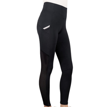 Black - Front - Coldstream Childrens-Kids Next Generation Darnick Horse Riding Tights