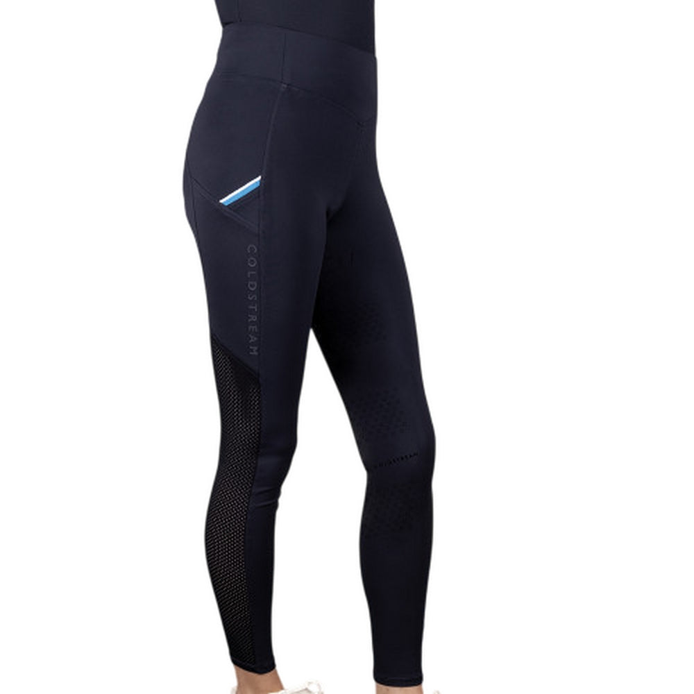 Navy - Front - Coldstream Childrens-Kids Next Generation Darnick Horse Riding Tights