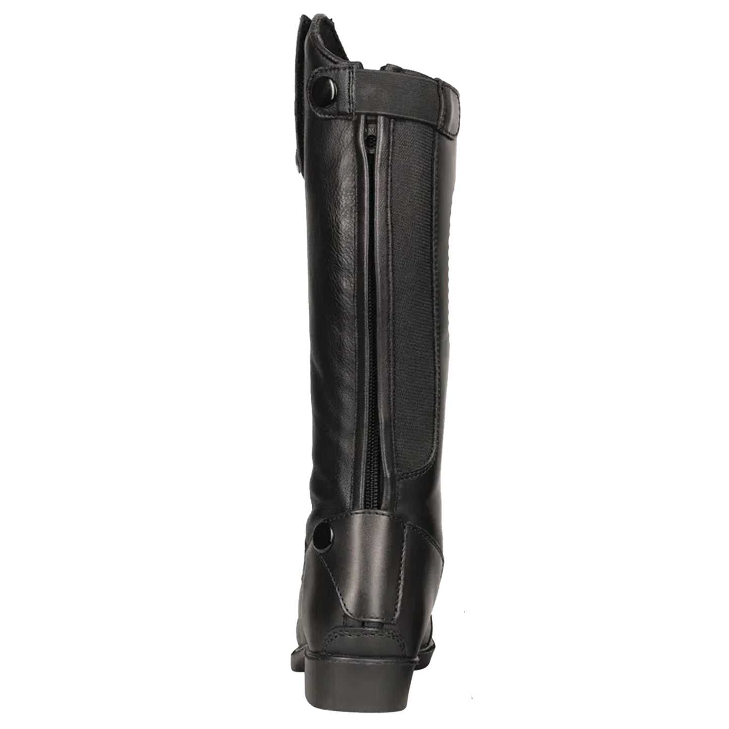 Black - Back - Hy Childrens-Kids Cascano Leather Riding Boots
