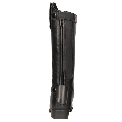 Black - Back - Hy Childrens-Kids Cascano Leather Riding Boots