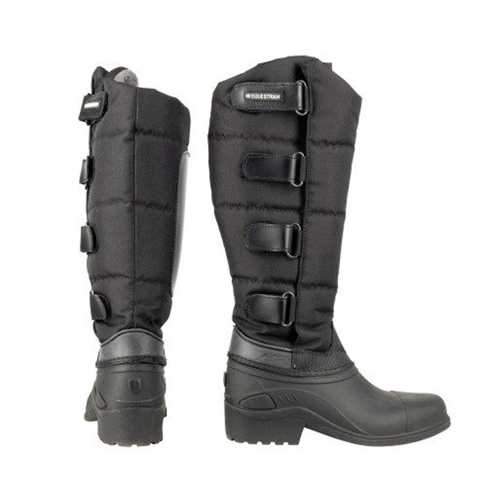 Black - Back - Hy Unisex Adult Litton Winter Boots