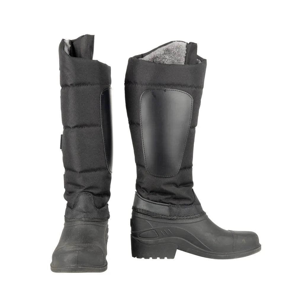 Black - Side - Hy Childrens-Kids Litton Winter Boots