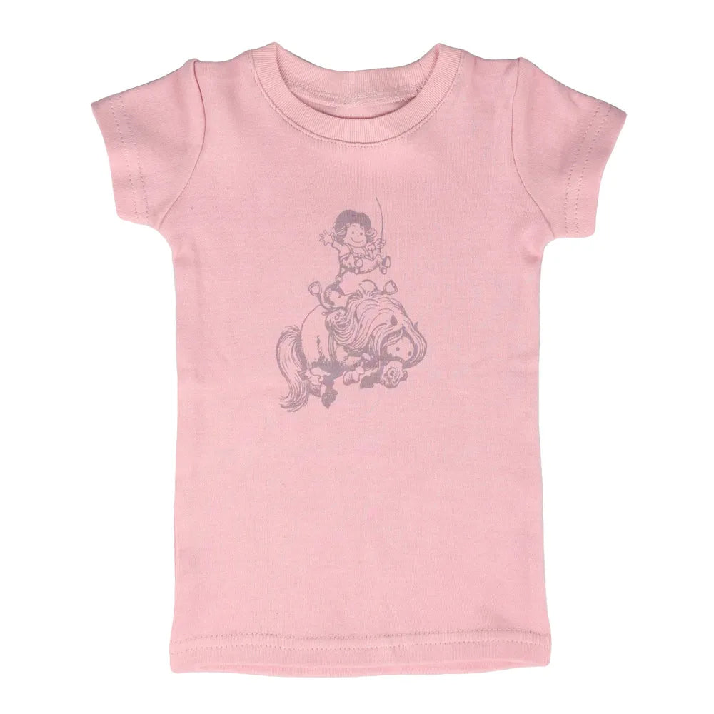 Pastel Pink - Front - Hy Baby Thelwell Mini Tots T-Shirt
