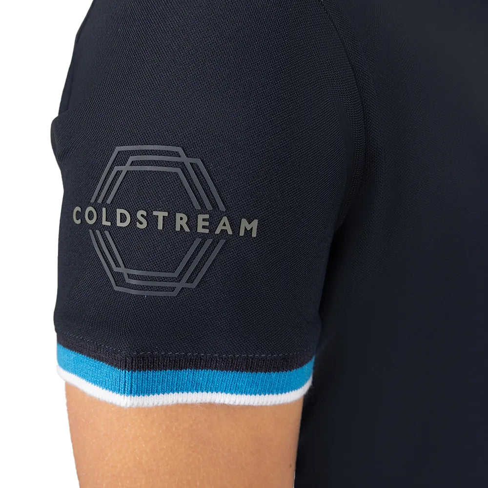 Navy - Side - Coldstream Childrens-Kids Next Generation Darnick Polo Shirt
