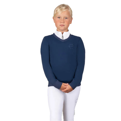 Oxford Blue - Front - Coldstream Childrens-Kids Next Generation Crailing Performance Sweatshirt