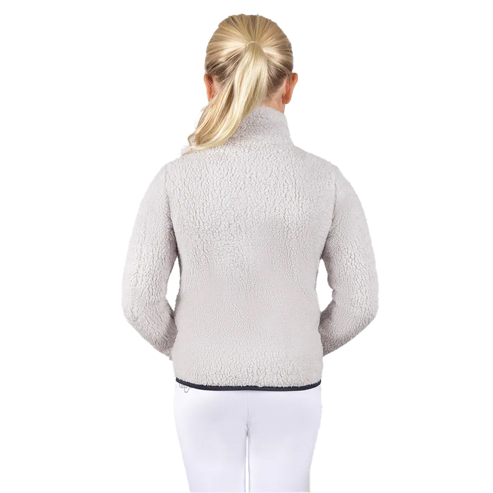 Frosted Steel - Back - Coldstream Childrens-Kids Next Generation Millfield Teddy Fleece Jacket