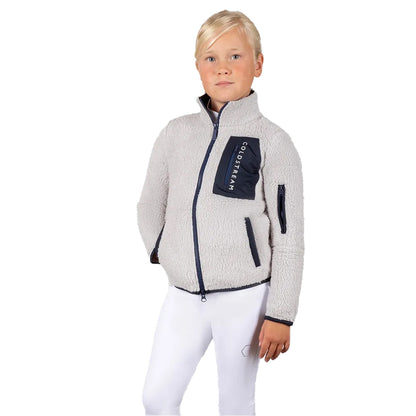 Frosted Steel - Front - Coldstream Childrens-Kids Next Generation Millfield Teddy Fleece Jacket