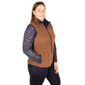 Brown - Lifestyle - Hy Womens-Ladies Elevate Teddy Fleece Gilet