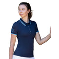 Navy - Pack Shot - Coldstream Womens-Ladies Darnick Polo Shirt