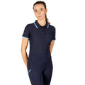 Navy - Front - Coldstream Womens-Ladies Darnick Polo Shirt