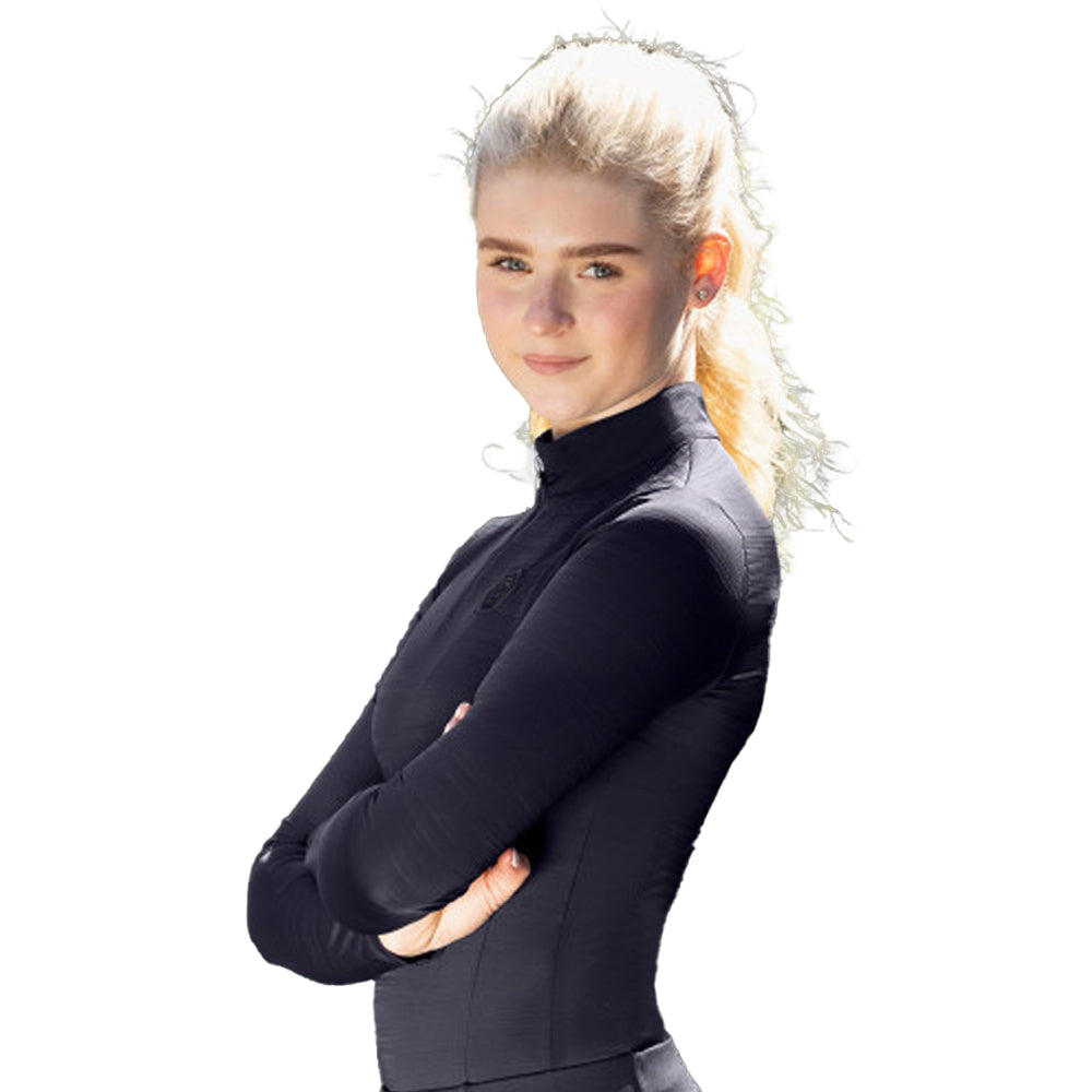 Navy - Front - Coldstream Womens-Ladies Hamilton Sparkle Base Layer Top