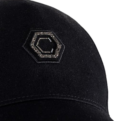 Black - Back - Coldstream Heaton Diamante Baseball Cap