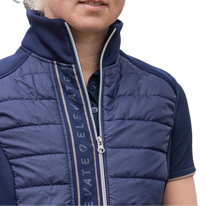 Navy-Gun Metal-Grey - Back - Hy Womens-Ladies Elevate Allure Gilet
