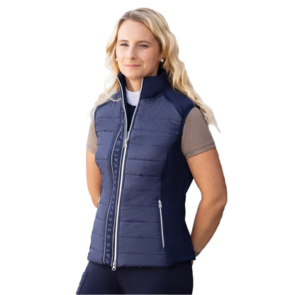 Navy-Gun Metal-Grey - Front - Hy Womens-Ladies Elevate Allure Gilet