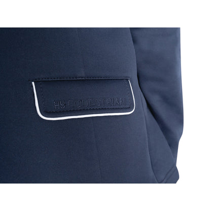 Navy - Pack Shot - Hy Childrens-Kids Roanne Horse Riding Jacket