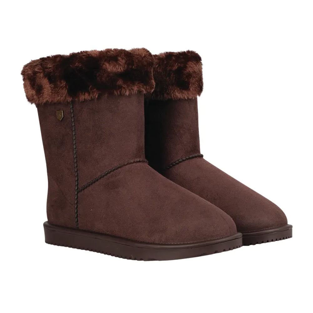Chocolate - Front - Hy Unisex Adult Chisworth Fleece Waterproof Ankle Boots