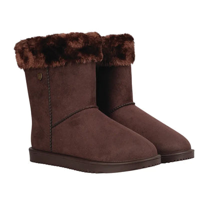 Chocolate - Front - Hy Unisex Adult Chisworth Fleece Waterproof Ankle Boots