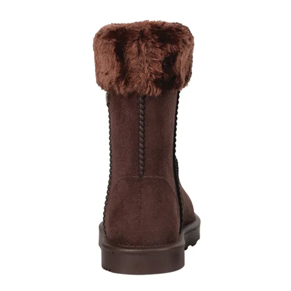 Chocolate - Back - Hy Unisex Adult Chisworth Fleece Waterproof Ankle Boots