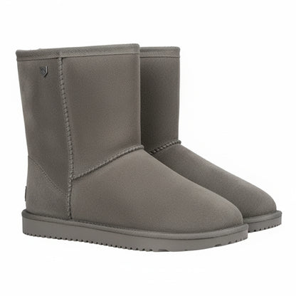Grey - Front - Hy Unisex Adult Chisworth Fleece Waterproof Ankle Boots