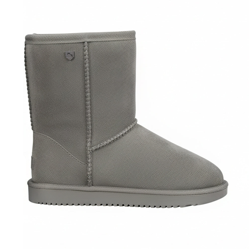 Grey - Side - Hy Unisex Adult Chisworth Fleece Waterproof Ankle Boots