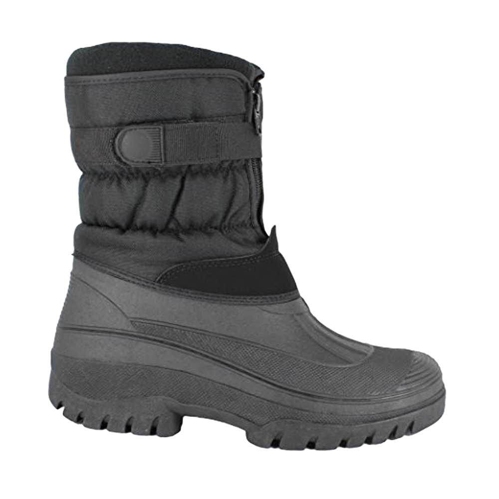Black - Side - Hy Unisex Adult Bretton Winter Ankle Boots