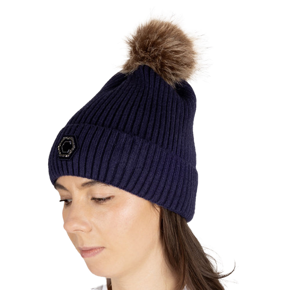 Navy - Front - Coldstream Ellemford Knitted Beanie