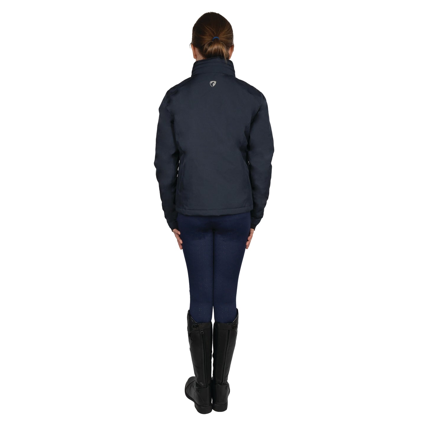 Navy - Back - Hy Childrens-Kids Elevate Mizs Waterproof Jacket