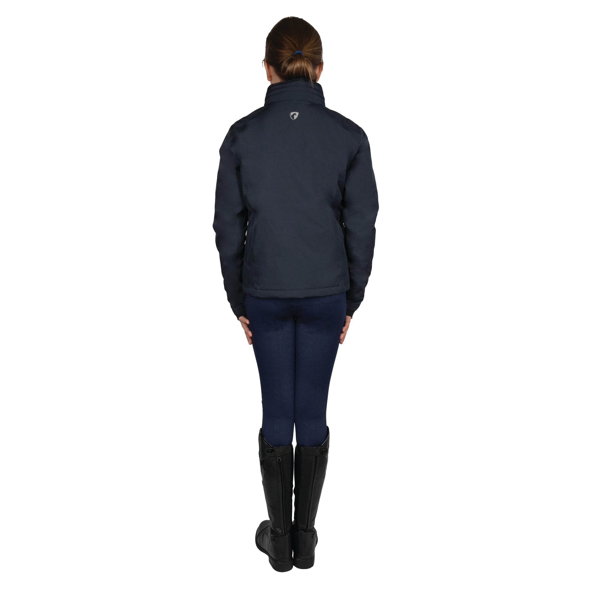 Navy - Back - Hy Childrens-Kids Elevate Mizs Waterproof Jacket