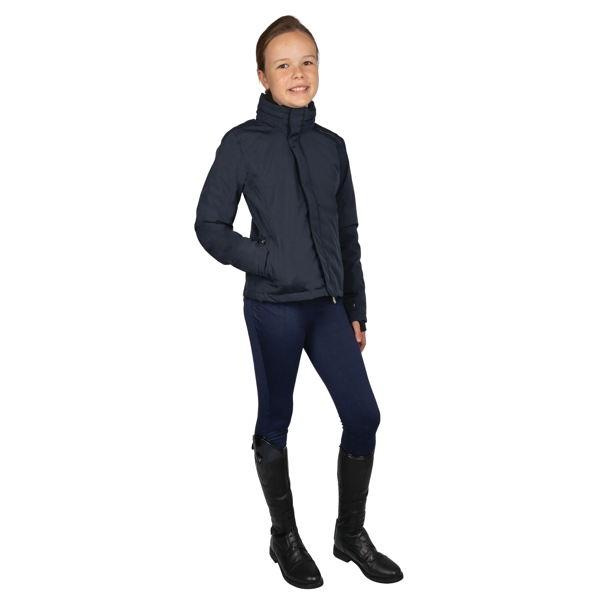 Navy - Front - Hy Childrens-Kids Elevate Mizs Waterproof Jacket