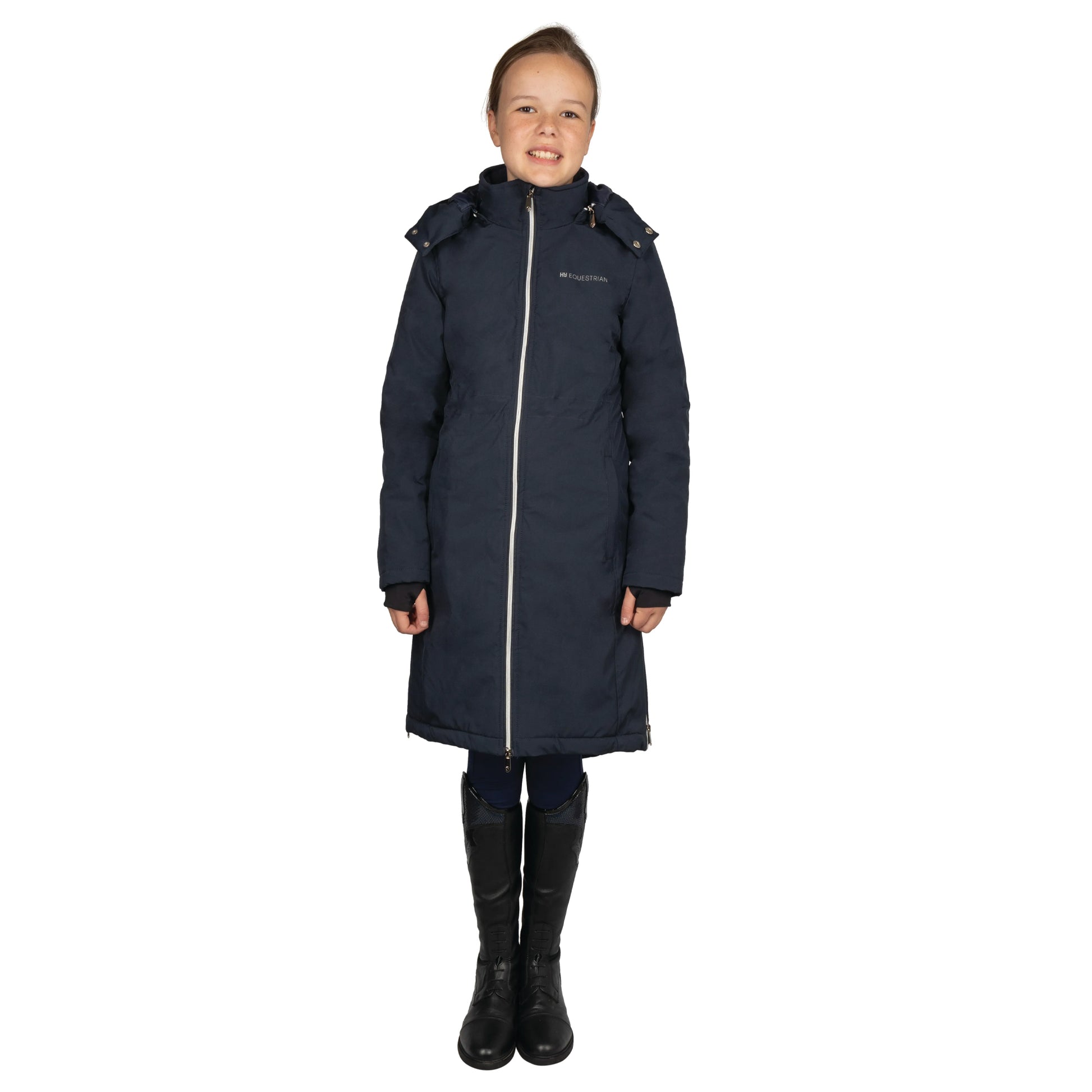 Navy - Front - Hy Childrens-Kids Elevate Mizs Guard Waterproof Jacket