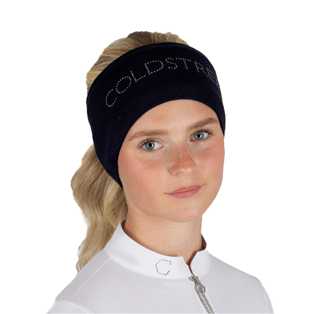 Navy - Side - Coldstream Ellemford Sparkle Headband