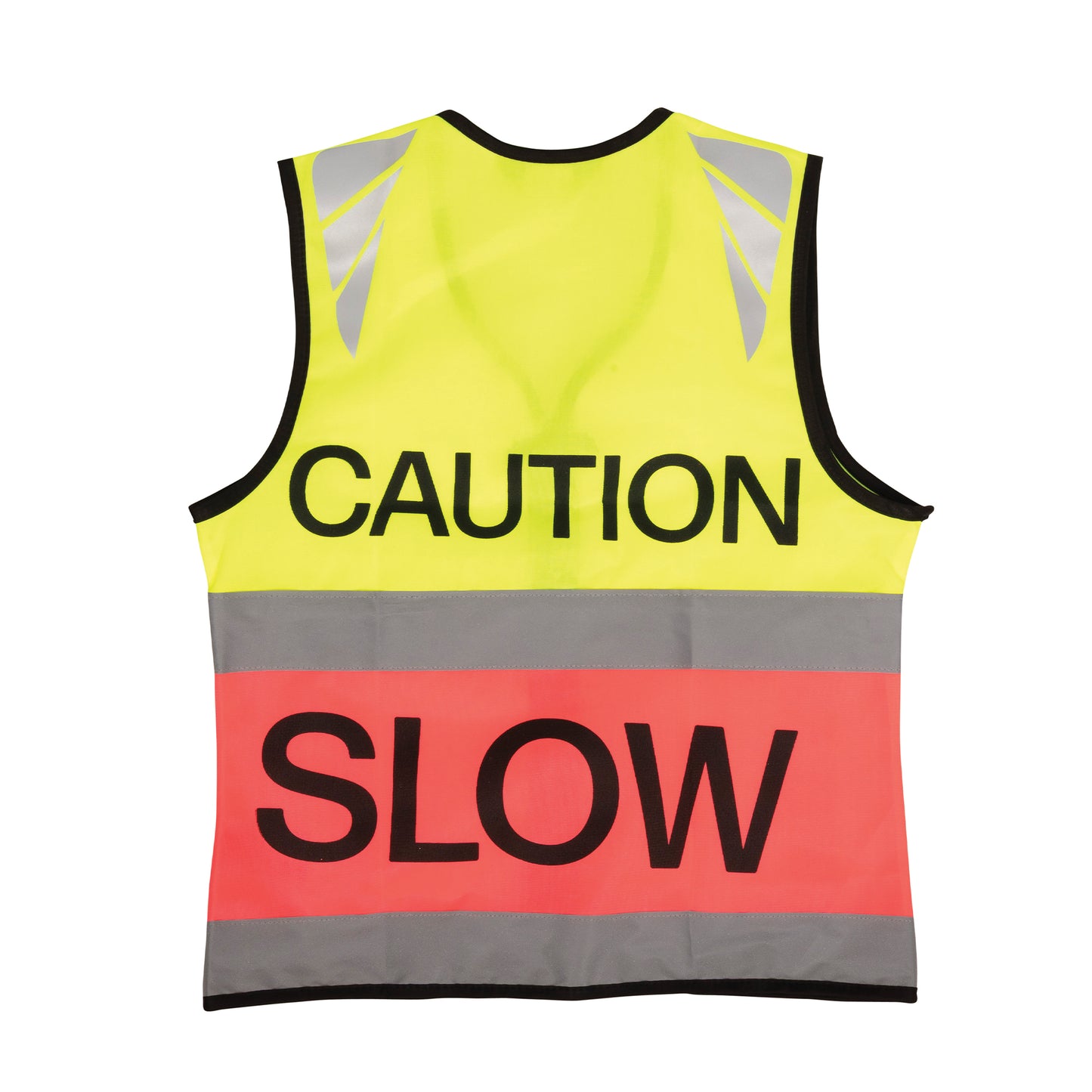 Yellow-Pink - Back - HyVIZ Unisex Adult Caution Slow Tabard
