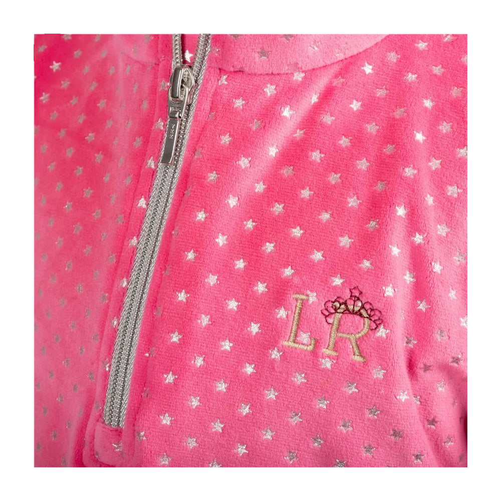 Hot Pink - Back - Little Rider Girls Sydney Star Fleece Top