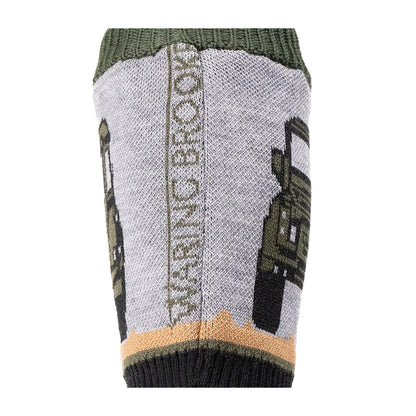 Green - Side - Waring Brooke Unisex Adult Fender Boot Socks