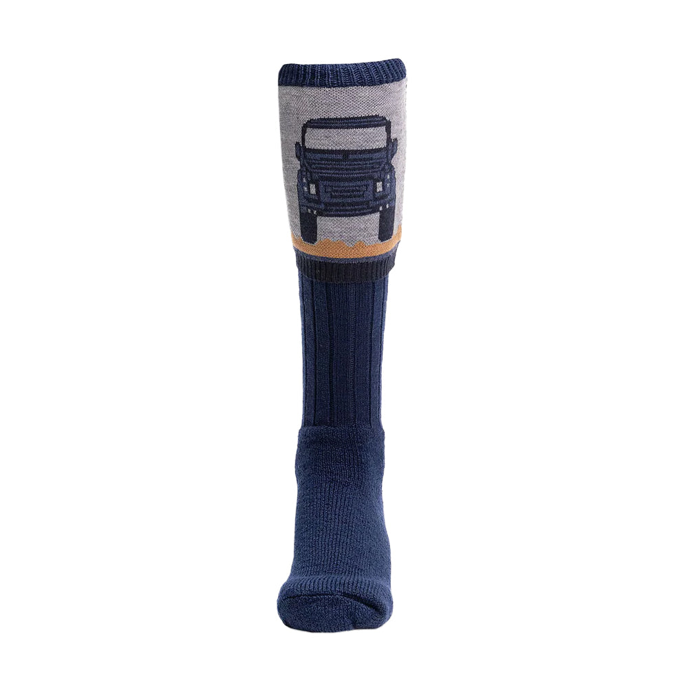 Blue - Front - Waring Brooke Unisex Adult Fender Boot Socks