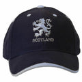 Navy-White - Front - Scotland Lion Logo Embroidered Baseball Cap