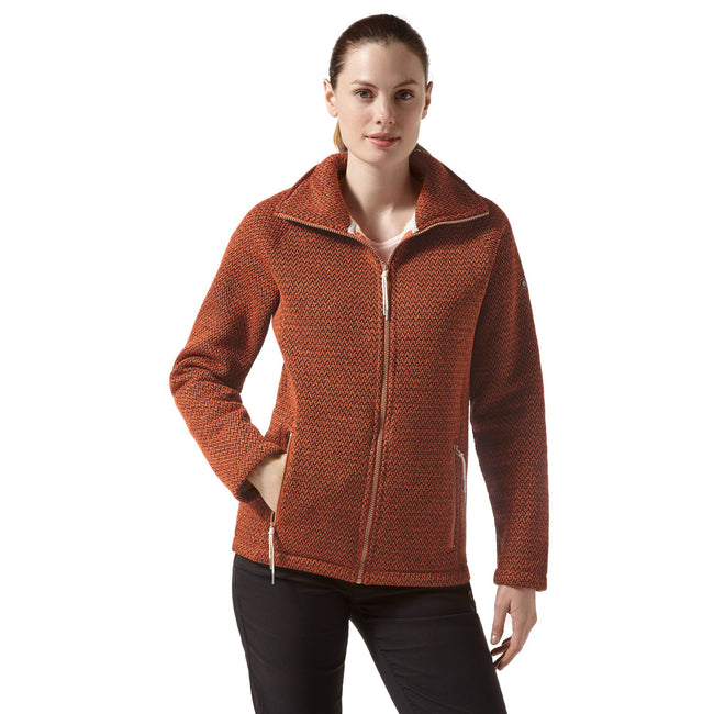 Warm Ginger - Side - Craghoppers Womens-Ladies Nairn Fleece Jacket