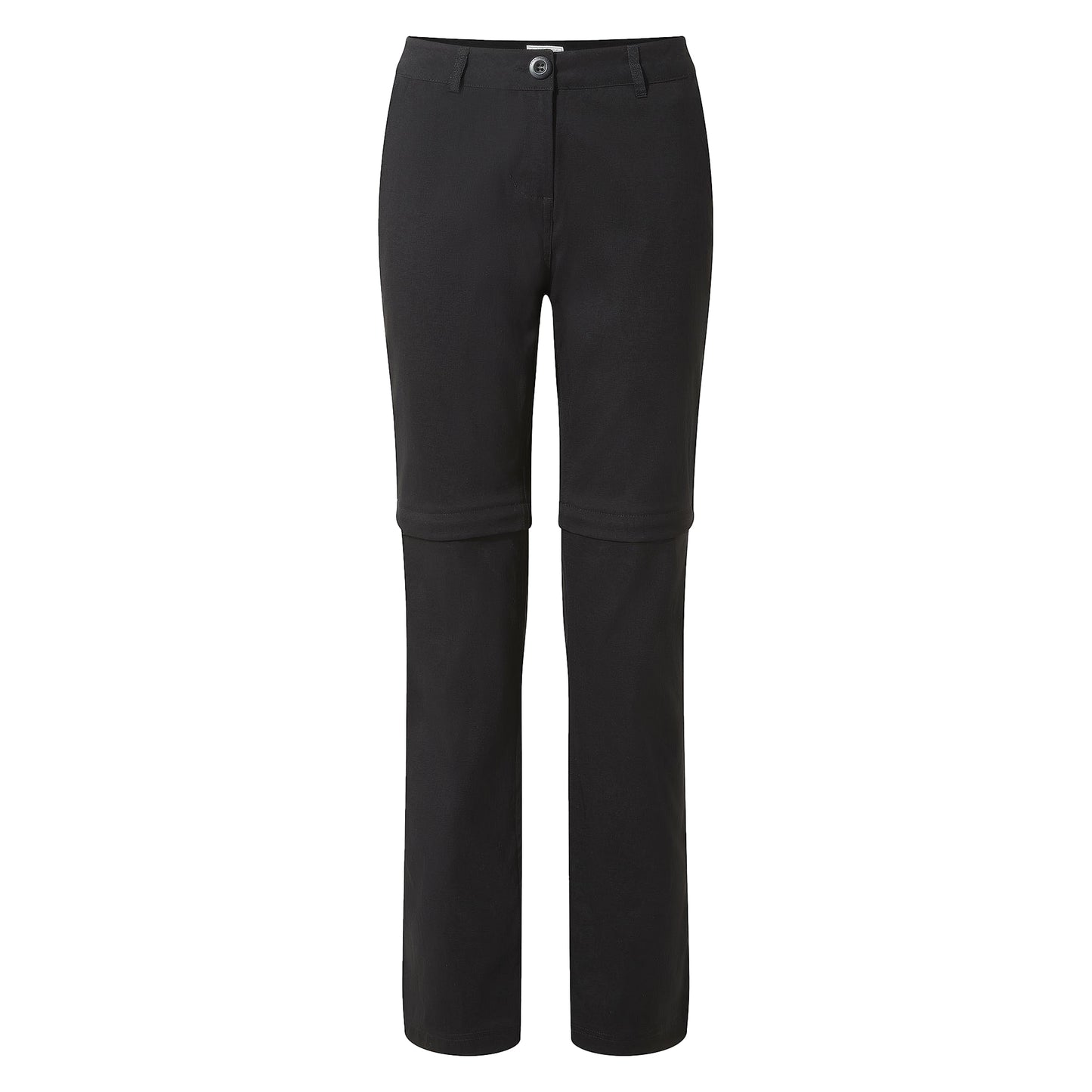 Black - Front - Craghoppers Womens-Ladies Kiwi Pro II Convertible Trousers