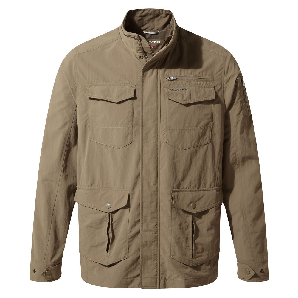 Pebble - Front - Craghoppers Mens NosiLife Adventure Jacket II