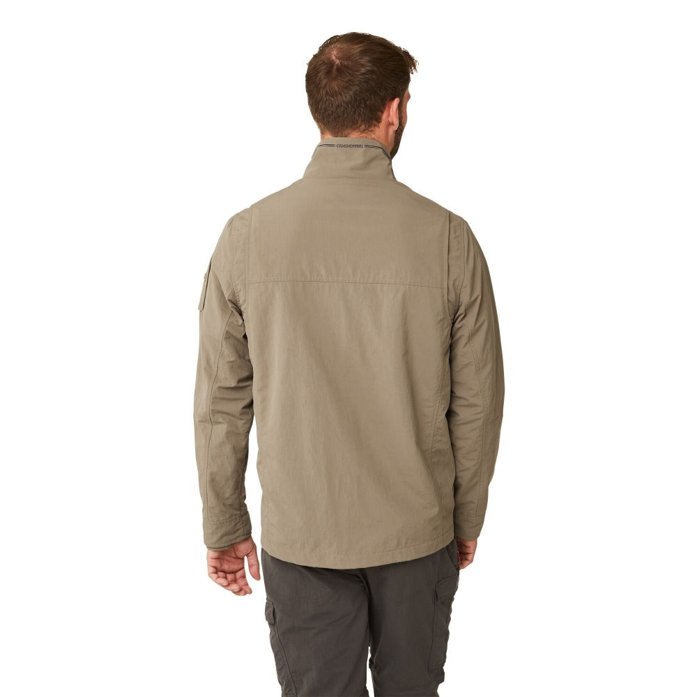 Pebble - Back - Craghoppers Mens NosiLife Adventure Jacket II