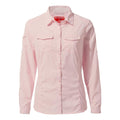 Seashell Pink - Front - Craghoppers Womens-Ladies NosiLife Adventure II Long Sleeved Shirt