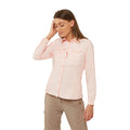 Seashell Pink - Back - Craghoppers Womens-Ladies NosiLife Adventure II Long Sleeved Shirt