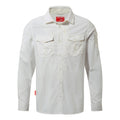 Optic White - Front - Craghoppers Mens NosiLife Adventure II Long Sleeved Shirt