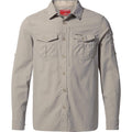 Parchment - Front - Craghoppers Mens NosiLife Adventure II Long Sleeved Shirt