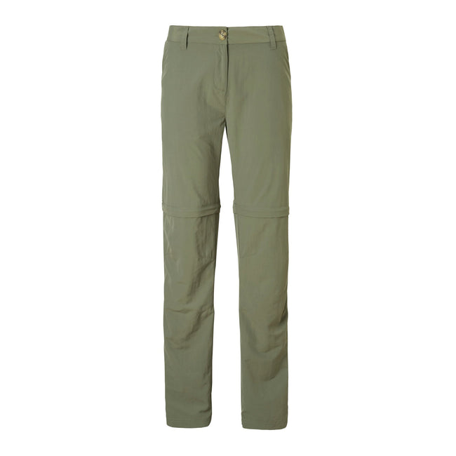 Soft Moss - Front - Craghoppers Womens-Ladies NosiLife III Convertible Trousers