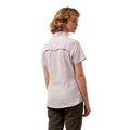 Brushed Lilac - Back - Craghoppers Womens-Ladies NosiLife Adventure II Short Sleeved Shirt