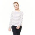 Brushed Lilac Stripe - Back - Craghoppers Girls NosiLife Expert Paola Walking T-Shirt