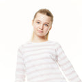 Brushed Lilac Stripe - Lifestyle - Craghoppers Girls NosiLife Expert Paola Walking T-Shirt