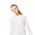 Brushed Lilac Stripe - Pack Shot - Craghoppers Girls NosiLife Expert Paola Walking T-Shirt